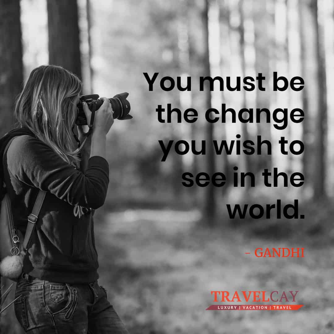 You must be the change you wish to see in the world - GANDHI 1