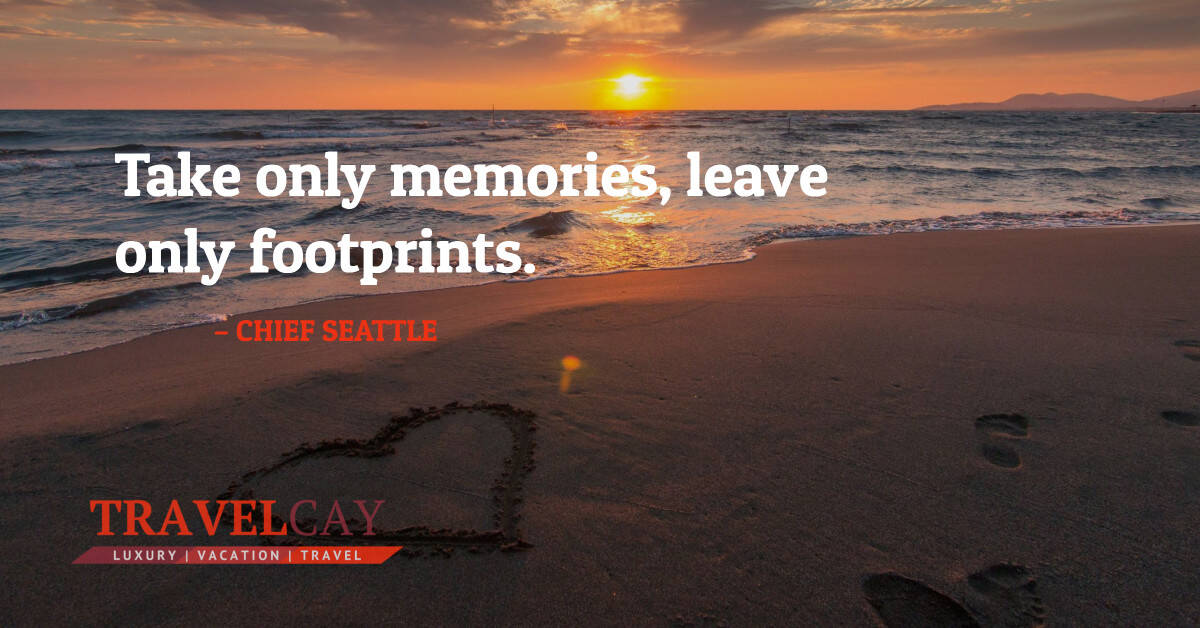 Take only memories, leave only footprints – CHIEF SEATTLE 2